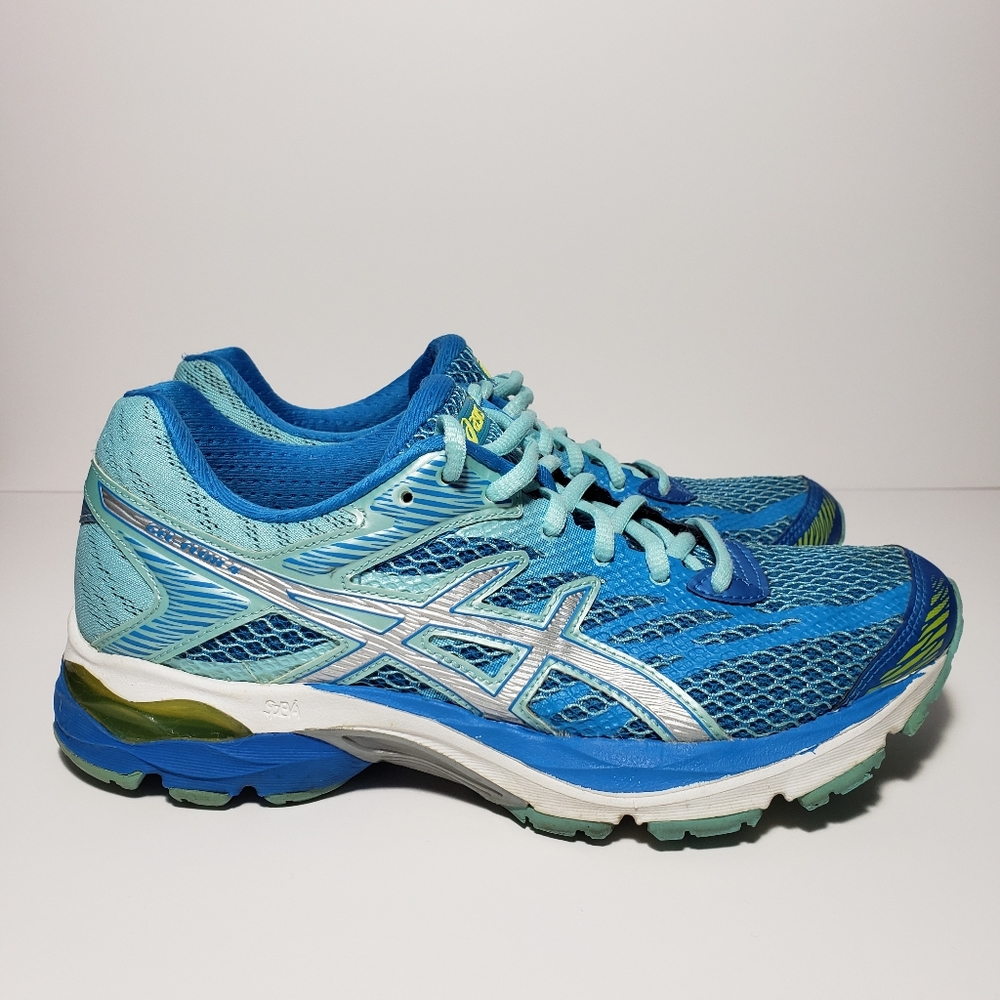 Women's ASICS GEL Flux 4 Athletic Running Shoes Diva Blue/Silver Sz 6.5 SN T764N